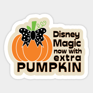 Disney Halloween Now with Extra Pumpkin Tee Sticker